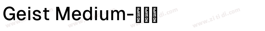 Geist Medium字体转换
